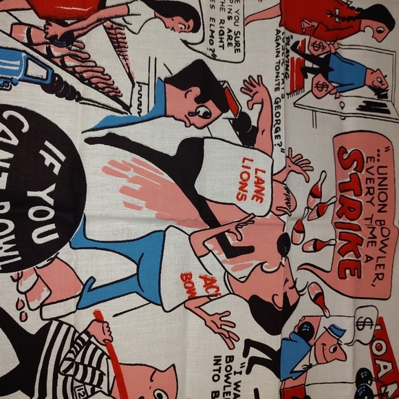 Vintage Bowling Cry Towel - Picture 6 of 6